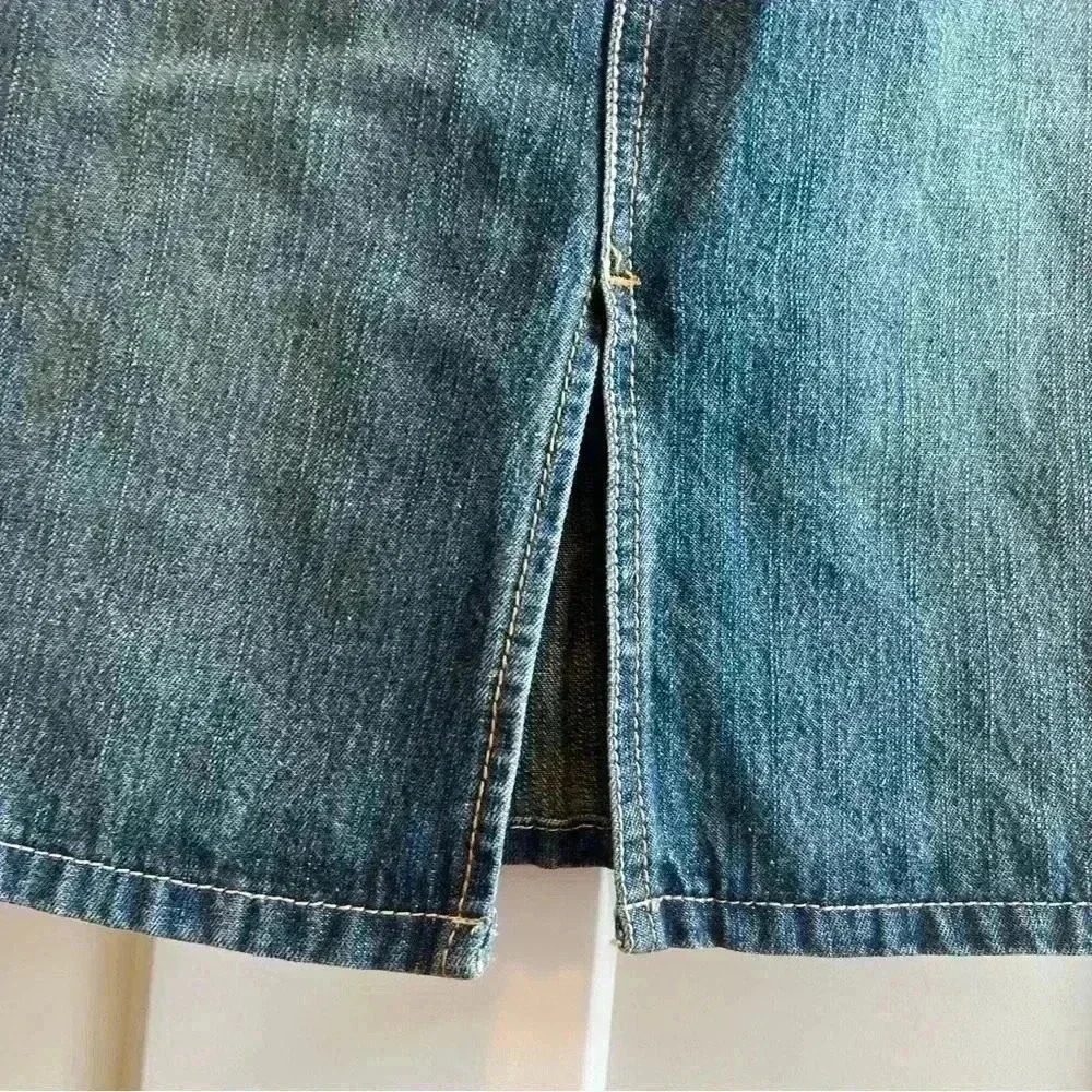 Levi’s 518 Skirt Women’s Size 3 Superlow Blue Wash  - Levi’s 518 - Picture 2 of 7